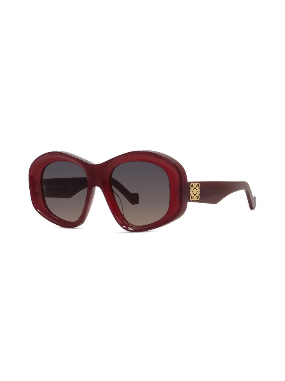 New LOEWE Women's Sunglasses Acetate Frame ANAGRAM LW40181I 66Z 51 Red Geometric